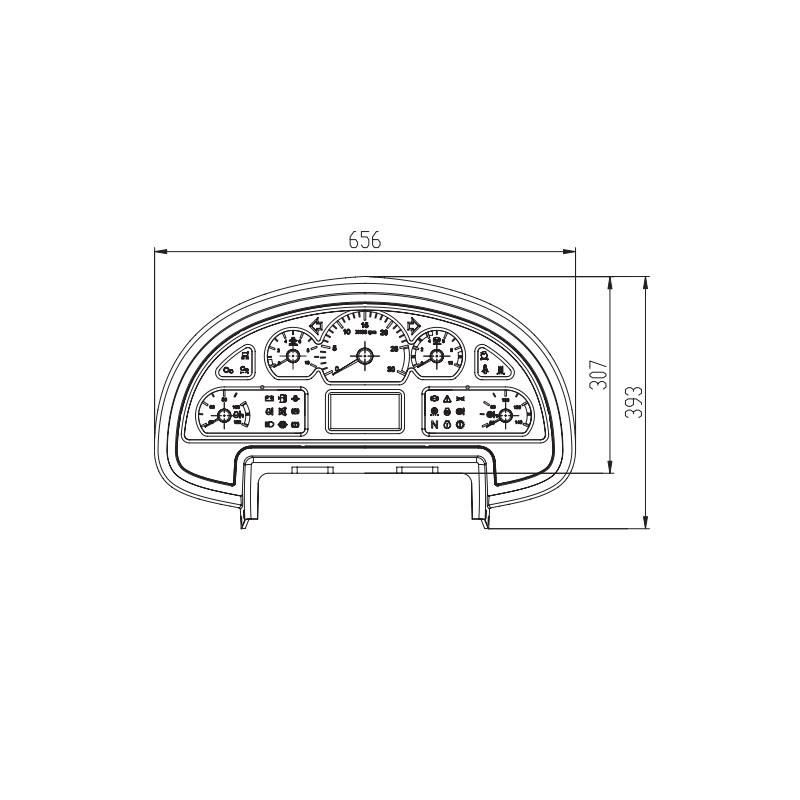 Forklift Parts Instrument Board Assy Bfp18060