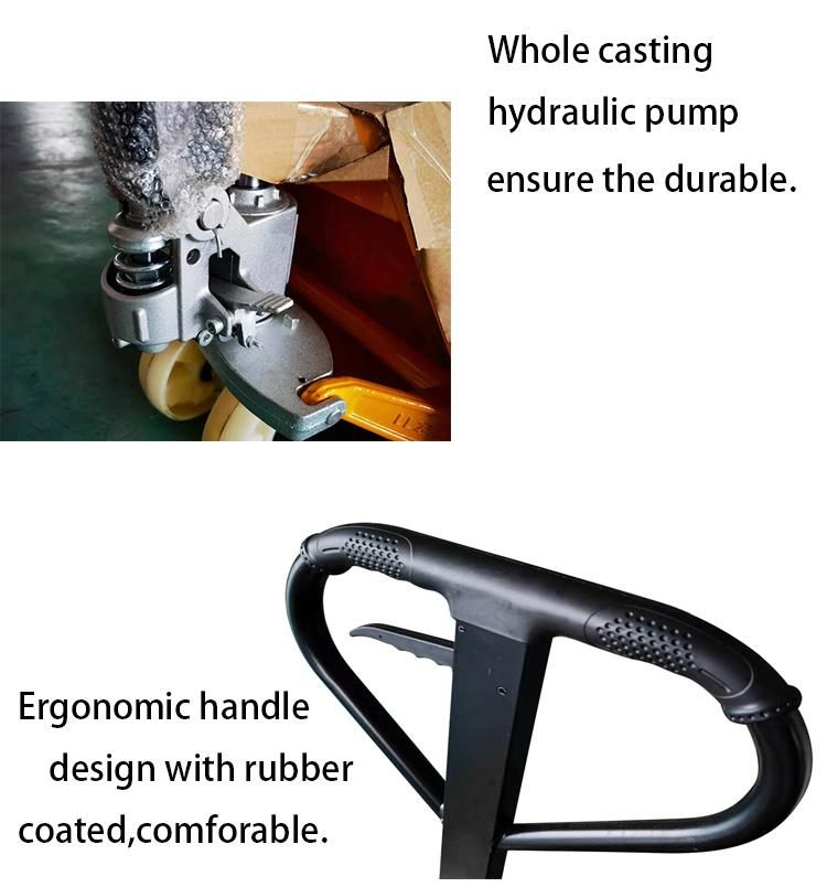 High Quality Low Price Hydraulic Pump PU Nylon Wheel Hand Manual Lifter
