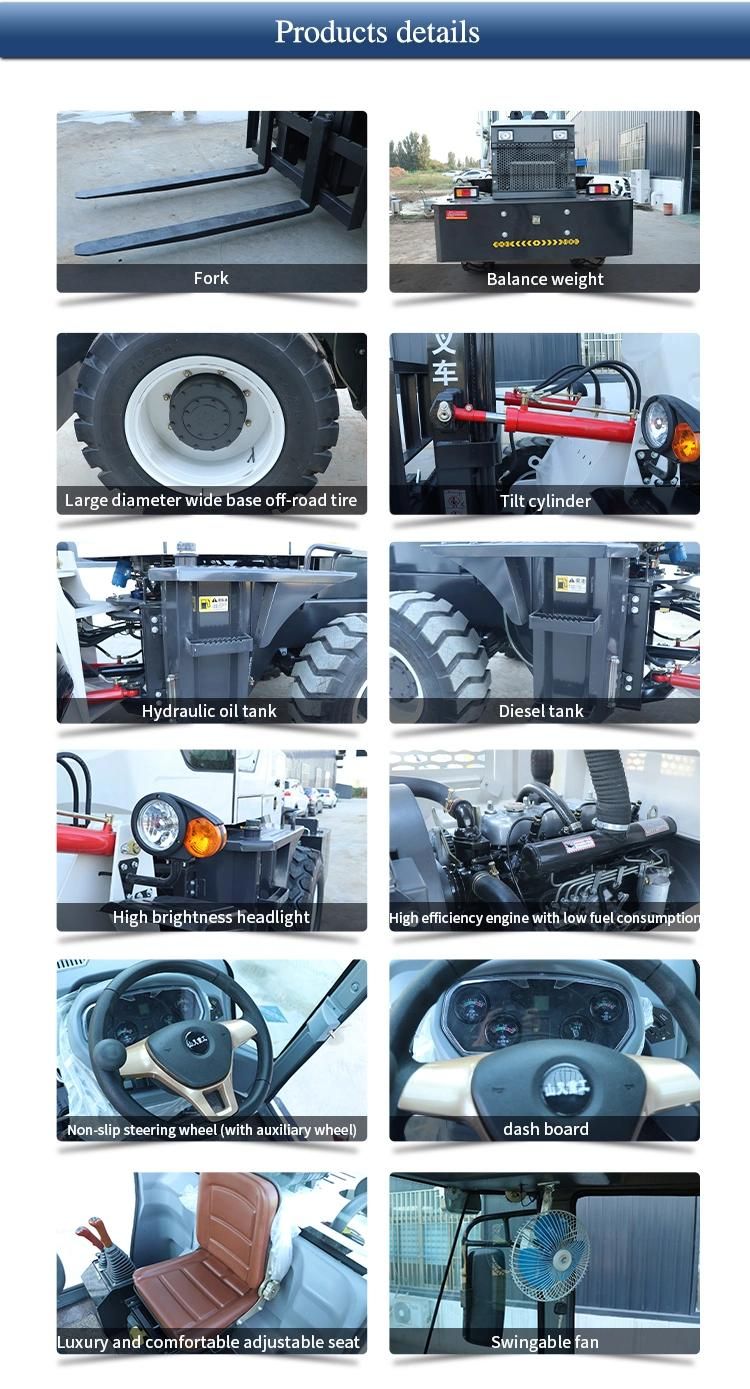 Updated Terrian Forklift/ 3t Diesel off Road Forklift