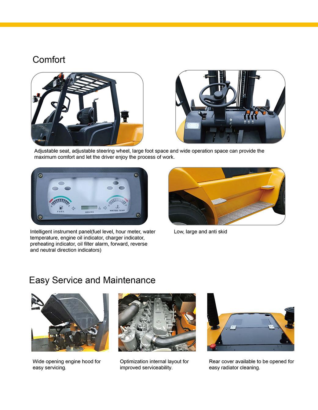 VSM 4ton Diesel Forklift, 4.5m Lifting Height, 4000kgs Forklift, Forklift Truck, Cpcd40, Diesel Forklift Truck