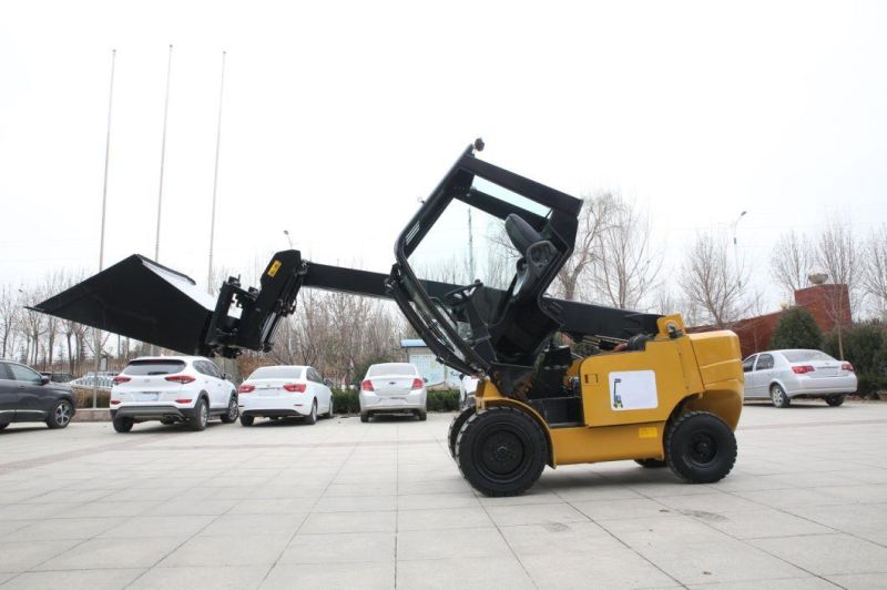 China Welift 3.0ton Telescopic Boom Forklift with Snow Blade and or Bucket 2WD Telehandler