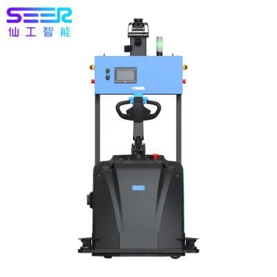 Cheap Price New Seer Automatic Navigation, Walking Driving Electric High Precision High Efficiency Src-Powered Forklift