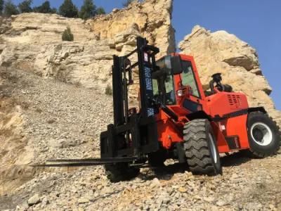 4 Wheel Drive Diesel Engine 4 Ton All Rough Terrain Forklift