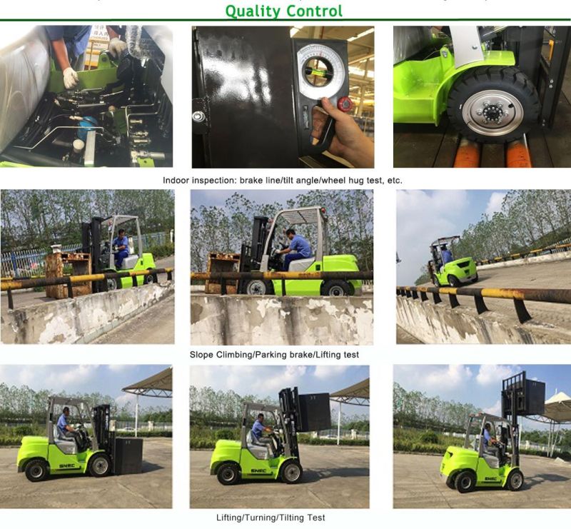 2t 2.5t 3t Diesel Gas Propane Electric Grua Horquilla Forklift with Block Clamp