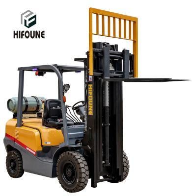 Hifoune 3t LPG Forklift with Triplex Mast 4.5 to 6 M Lifting Height