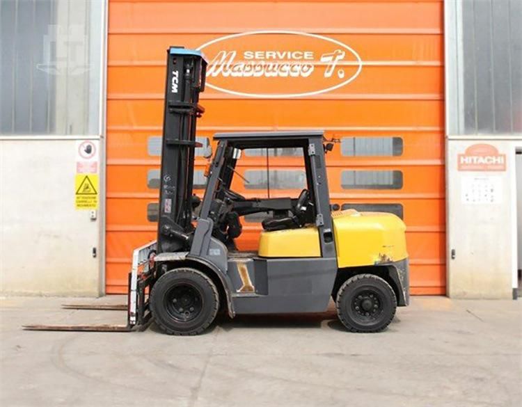 Used Japanese Tcm 4ton Forklift Good Performance Japanese Isuzu Engine Diesel Second Hand Forklift on Sale