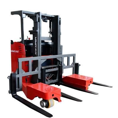 China Suppliers Battery Operated Electric 4 Way Reach Truck Forklift