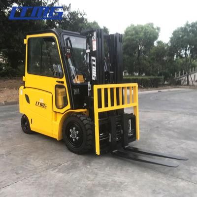 Montacarga Electrico Ce Approval Ltmg Battery Forklift 3 Ton Small Electric Forklift with Cab/Side Shift/Fork Positioner