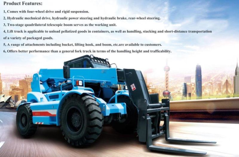 Elescopic Boom Handler Mini 4X4 Terrain Telehandler Forklift for Construction/Agriculture