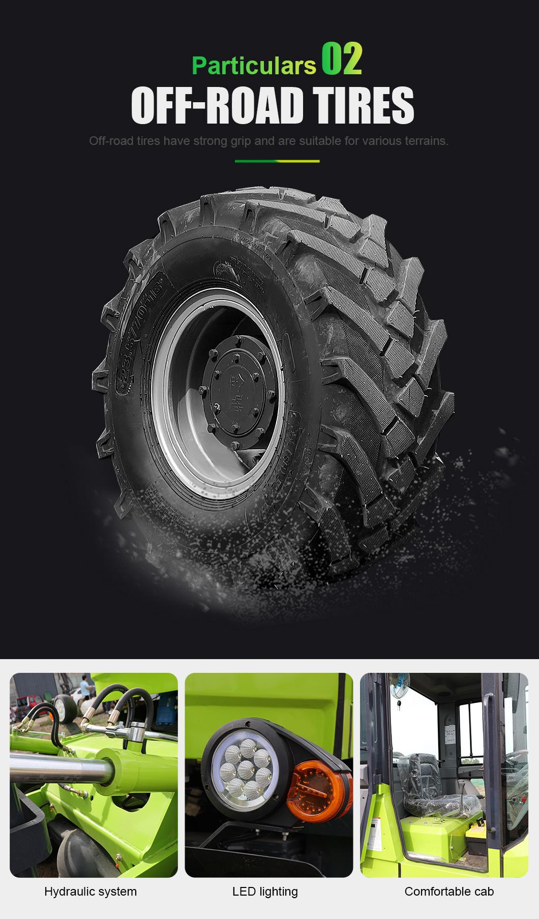 4 Wheel Automatically Hydraulic Drive Cross Country Rough Terrain off-Road Forklift Price