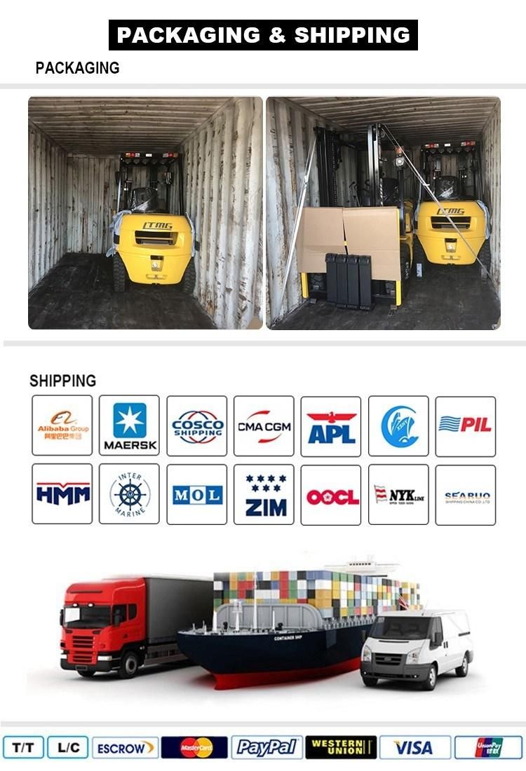 Ltmg EPA Engine Gasoline Forklift LPG 5 Ton 2 Ton 2.5 Ton 3.5 Ton 3 Ton Propane Gas LPG Forklift with Cushion Tire