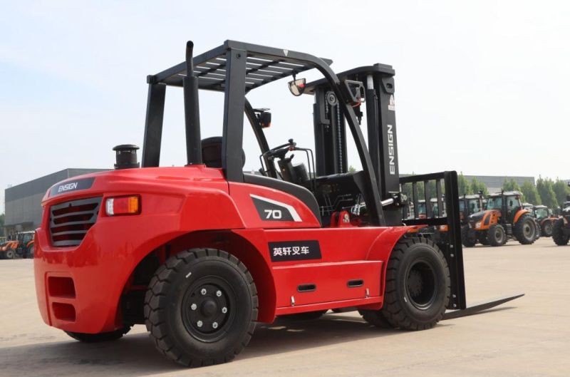 7 Ton Hydraulic Diesel Forklift with High Quality Engine