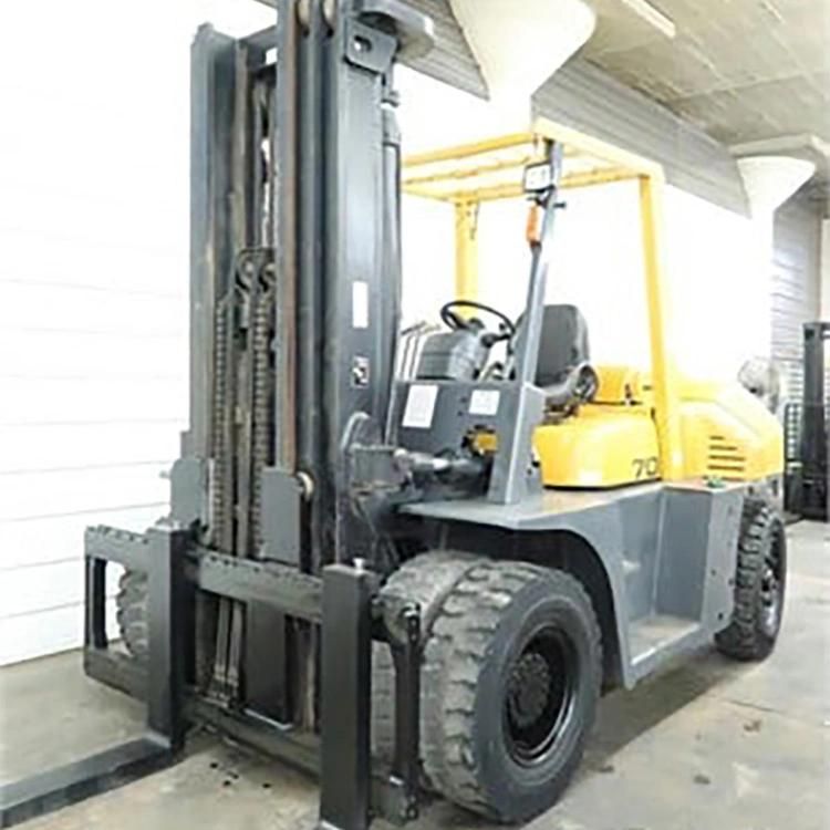 Used Japanese Tcm 7ton Forklift Good Performance Japanese Isuzu Engine Diesel Second Hand Forklift on Sale