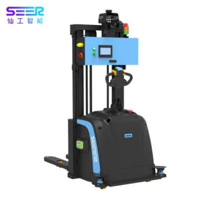 Hot Selling Carry Type Intelligent Laser Navigation Forklift Automated Guided Vehicles with Latest Technology