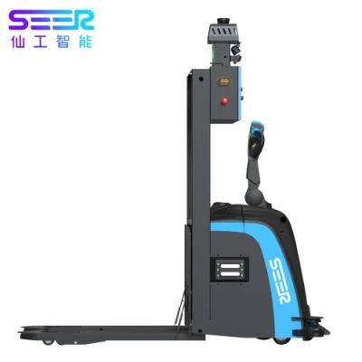 Seer New Good Price Automatic Navigation, Walking Driving Electric Automated Guided Forklift