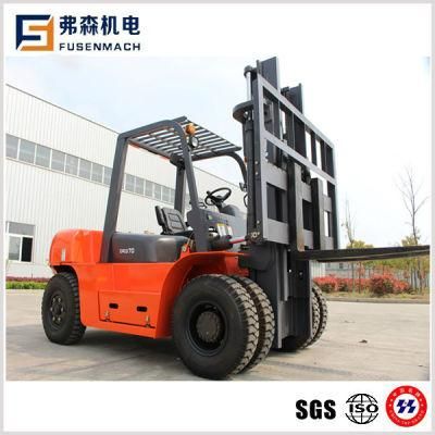 Diesel Forklift Truck 2-Stage 5m Lifting Mast, 1600mm Forksengine: Japanese Isuzu 6bg 84.6kw Cpcd70
