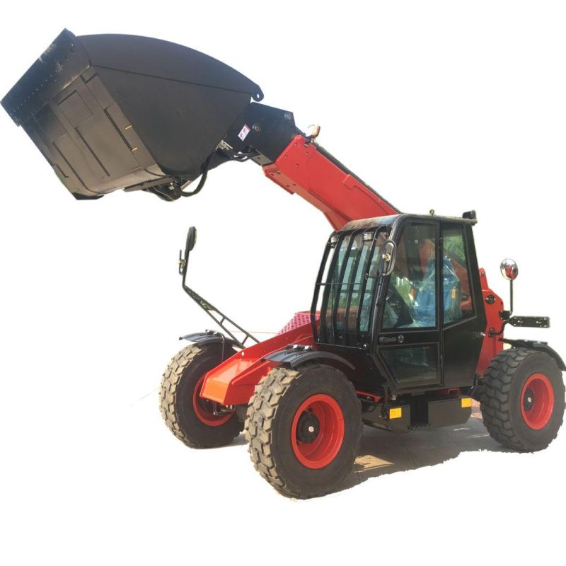 3tons Farm Small Mini Wheel Loader 7m Telescopic Loader with Optional Euro 5 Engine