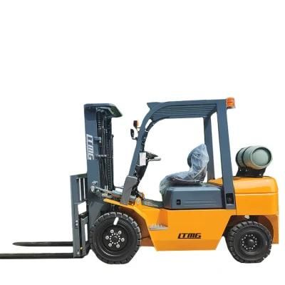 Ltmg Fg30 3t LPG Forklift with EPA Engine 3 Ton 3.5 Ton 5 Ton Gasoline LPG Dual Fuel Forklift Truck