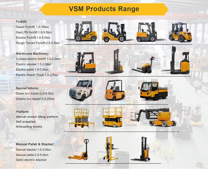 Vsm 1000kg 1ton Cdd10 Electric Pallet Stacker