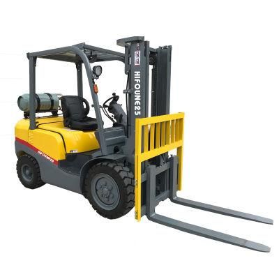 Hifoune Brand 2500kg Nissan Engine Gasoline LPG Forklift