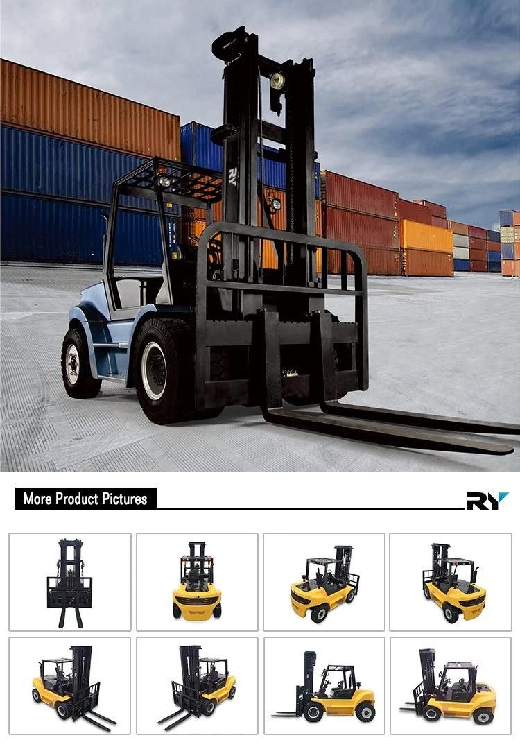 Heavy Duty Diesel Forklift Truck, 9.0 Ton with Isuzu Engine