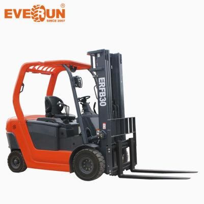 Hot Sale EVERUN ERFB30 3ton battery Loading Capacity Electric Forklift with Cheap Price