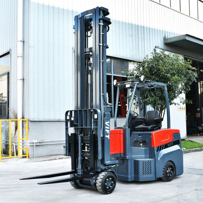 Vift 1.5 2.0 2.5 Ton Electric Articulated Forklift Truck Lifting 5m 7m 8m 9m 10m for Narrow Aisle Working