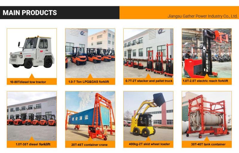 China Forklift Gp Brand High Quality 1 Ton 1.5ton 1.8t 3m 4m 5m 6mon Diesel Forklift Truck