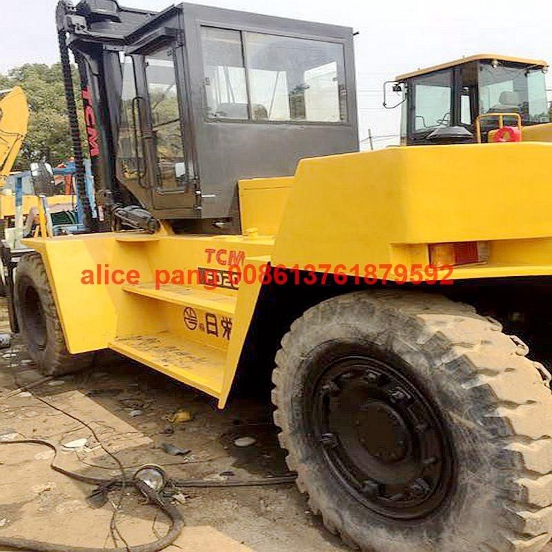 16ton Japan Tcm Fd160 Forklift with Isuzu Engine