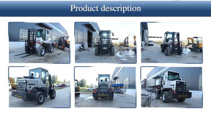 Chinese Machinery Supplier Four-Wheel Drive Rough Terrain Hydraulic off-Road Forklift