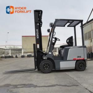 Hyder New 2.0 Ton Electric Outdoor Forklift Low Mast Forklift