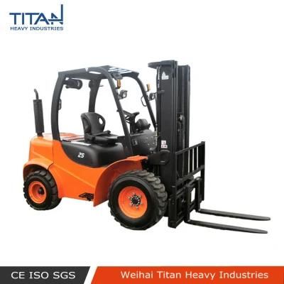 Hydraulic Transmission 2.5ton Forklift with Xinchai Motor