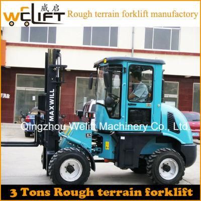 Welift 3t Rough Terrain Forklift Manufactory