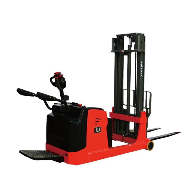 Lithium Battery Operated Full Electric Double Pallet Stacker