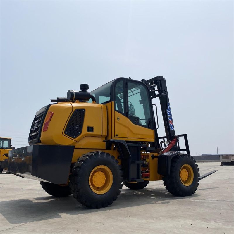 3/4/5ton Wheeled Forklift Four-Wheel Drive off-Road Forklift Lift Machinery Small Wheel Loader Forklift