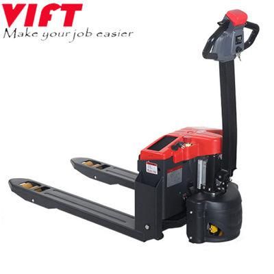 Lithim Battery Optional Electric Pallet Truck Forklift 1.5 Ton Scale&Wireless Display Screen