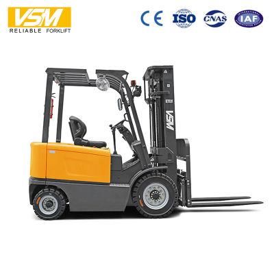 Vsm 1.5ton 1500kgs Electric Forklift, Battery Forklift with Battery Charger