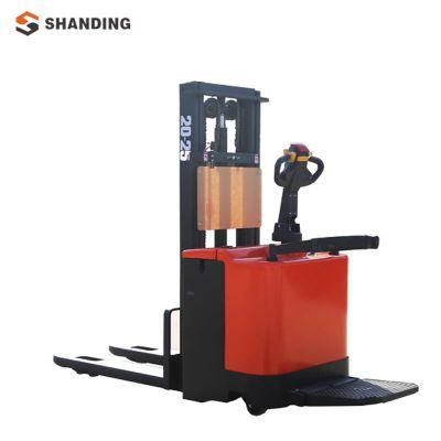 Hot Sale 1 Ton 2 Ton Electric Pallet Stacker Semi Electric Stacker 2 Ton Battery Stacker