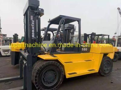 Hydraulic Transportation Forklift Material Handling Equipment Forklift Trucks 16ton Fd160 Used Komatsu Diesel Engine Forklift