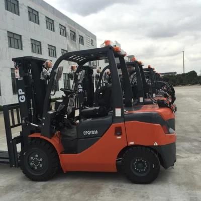 Good Quality 2.5t Gasoline/LPG Truck Forklift with Rated Loading Capacity (CPQYD30)