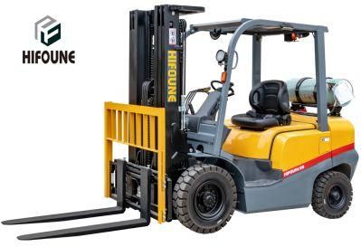 High Quality LPG/Gas/Gasoline 2.5 Ton Warehouse Forklift From Hifoune Forklift Manufacturer