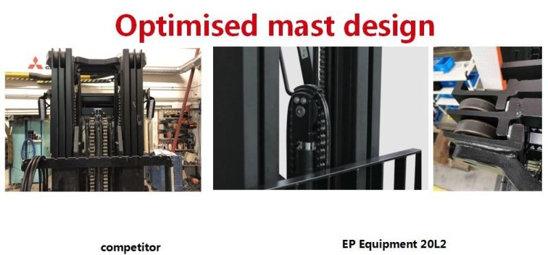 2.0 Ton Li-ion Technology Three Wheel Electric Conunterbalance Forklift Truck
