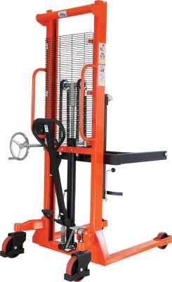 1500kg Double Mast Fixed Fork Manual Forklift Pallet Stacker