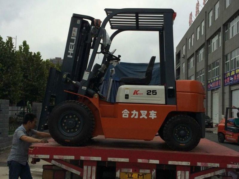 Heli 6 Units 2.5 Ton Diesel Forklift Cpcd25 Export to Argentina