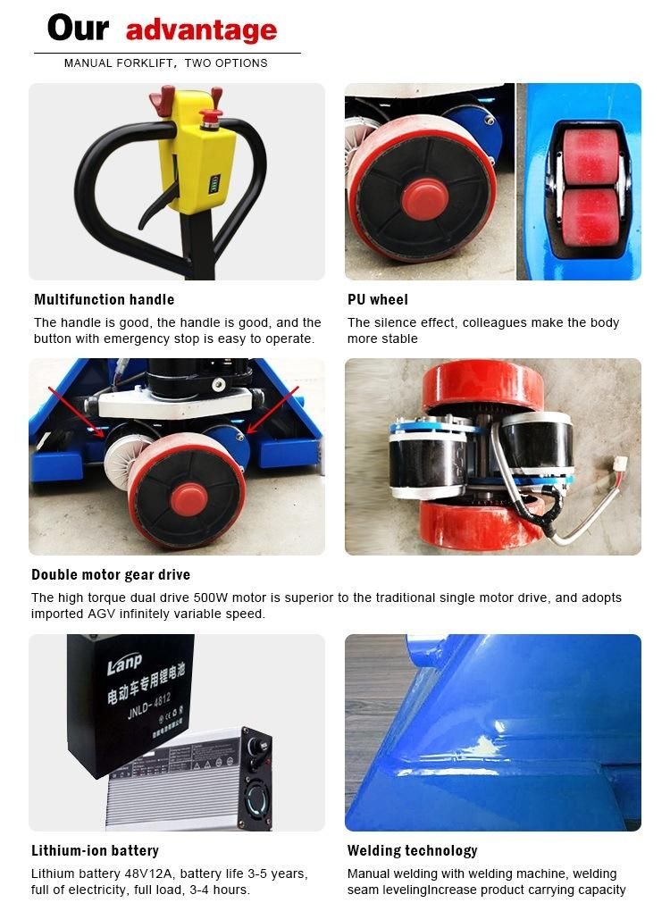 2000kg Semi Electric Hand Pallet Truck