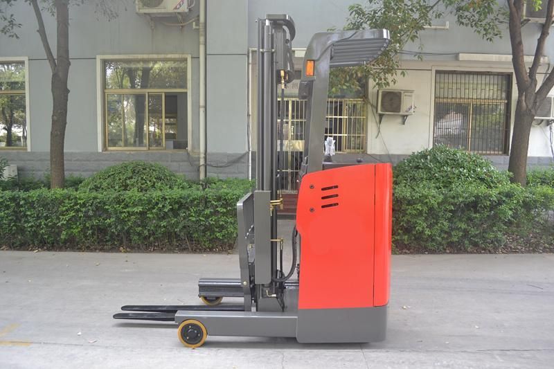 3t 2.5ton Stand-on Electric Reach Truck with 8m Tripex Mast, Side Shifter