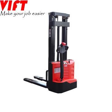 1 Ton 1000 Kg High Lift Walkie Fully Electric Powered Pallet Stacker