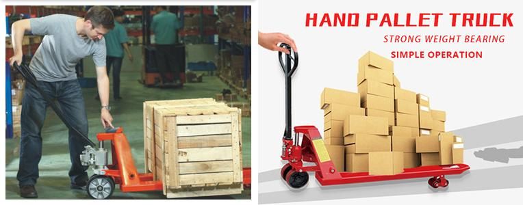 Hangzhou Supplier 2.5ton 685*1220 Hand Pallet Truck Duty Hand Jack