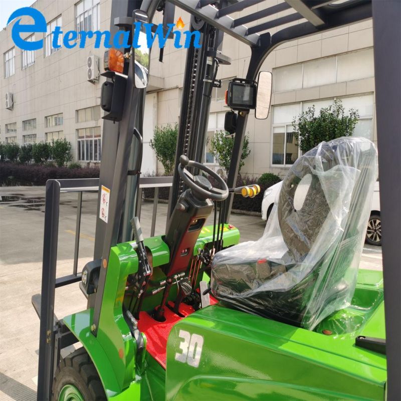 Best Selling 1.5 Ton 2ton 2.5tons 3 Tons 3.5t 4 Wheel Lithium Battery Electric Forklift with Free Mast