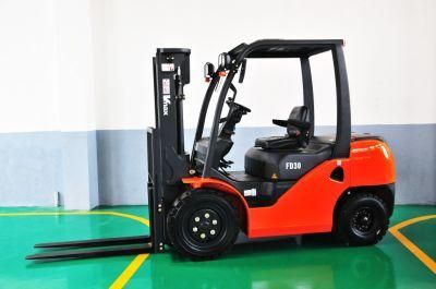 4 Ton Hot Sale Diesel Forklift High Quality 3 Meters Lifting Height 4 Wheels Diesel Fork Lift